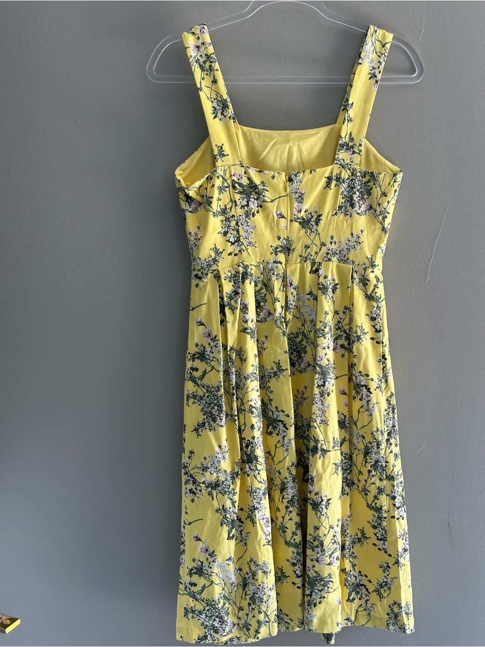 Alex Marie Yellow Floral Midi Dress - Picture 5 of 9